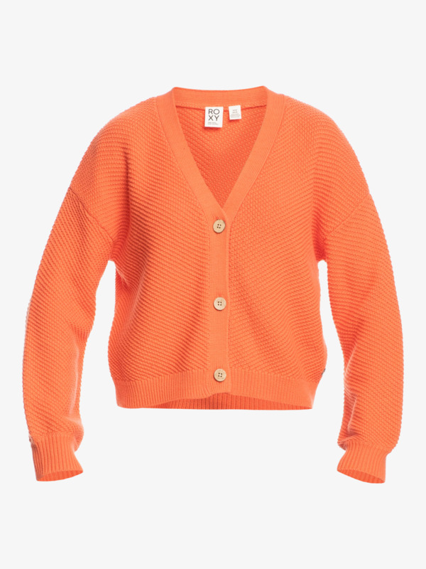 6 Wonder Time - Long Sleeve Cardigan for Women Pink ERJSW03506 Roxy