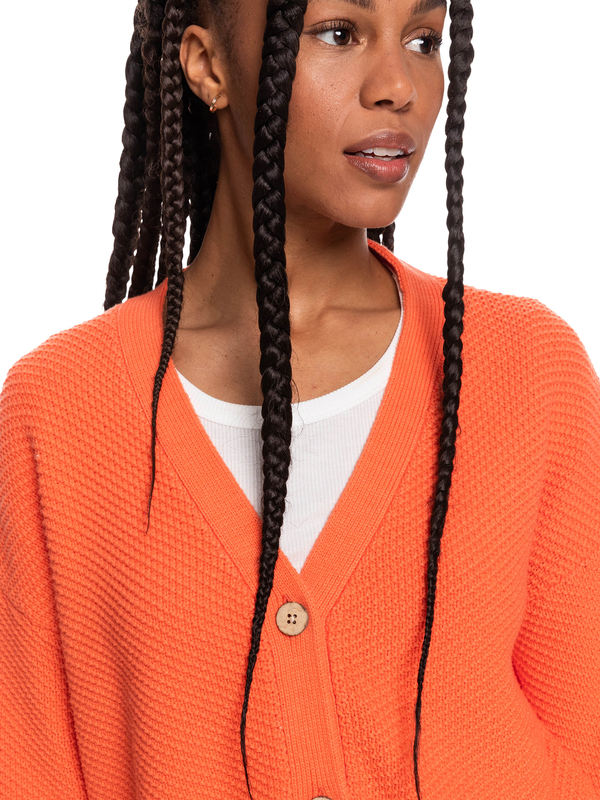 3 Wonder Time - Long Sleeve Cardigan for Women Pink ERJSW03506 Roxy