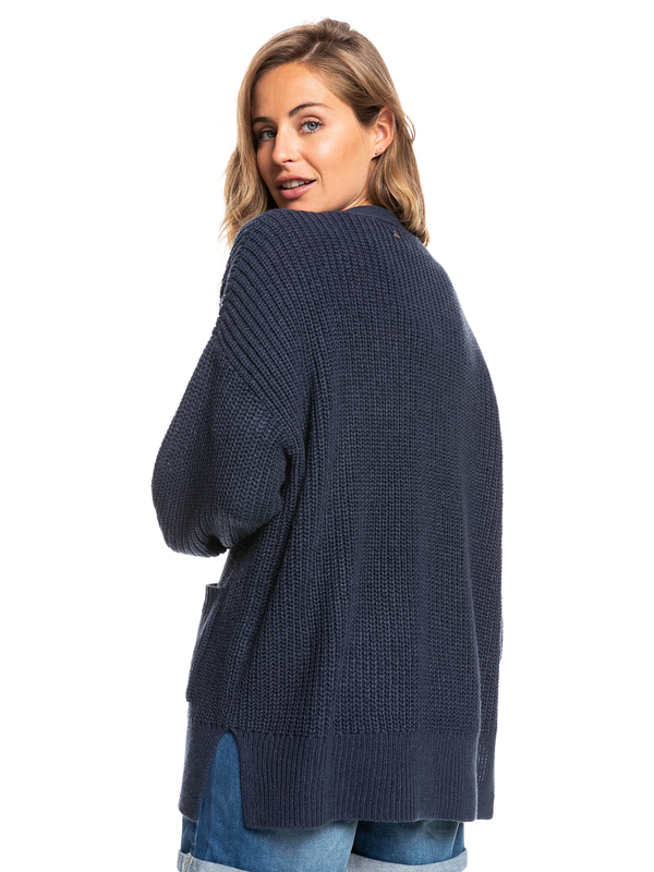 6 Fall Down - Jersey Abierto con Botones para Mujer Azul ERJSW03519 Roxy