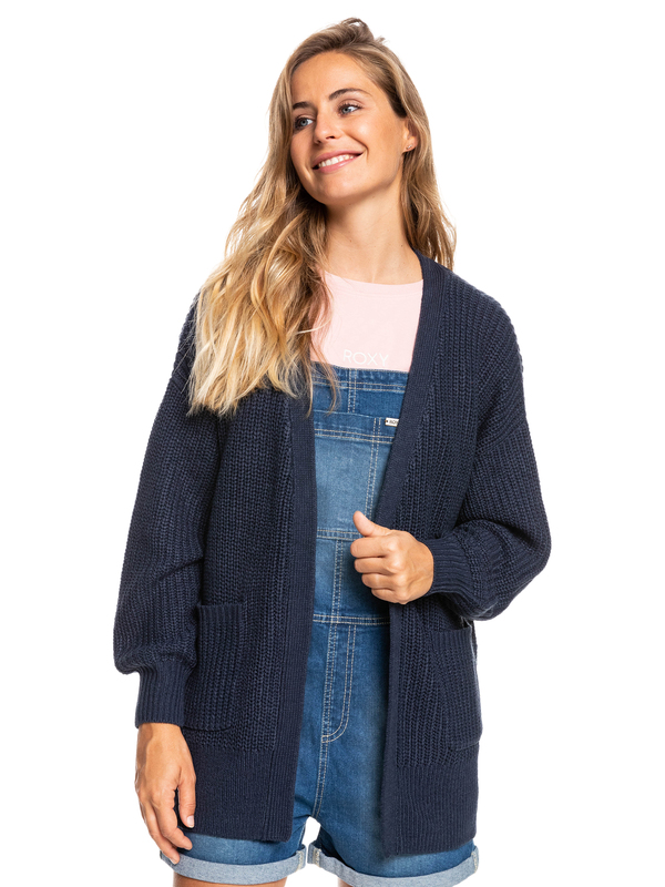 2 Fall Down - Jersey Abierto con Botones para Mujer Azul ERJSW03519 Roxy