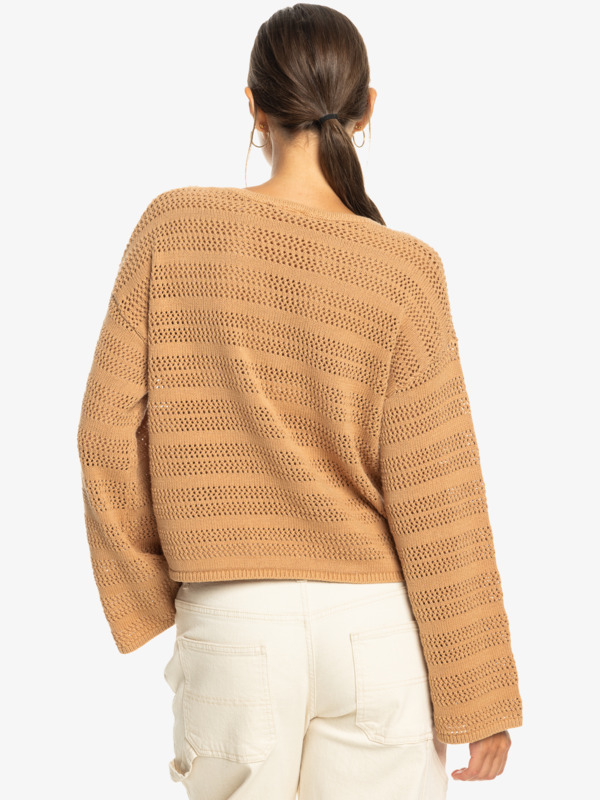 4 Salt Siren - Crew Neck Sweater for Women Brown ERJSW03611 Roxy