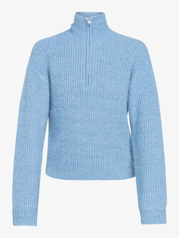 5 Medina Streets - Pullover con mezza cerniera da Donna Blue ERJSW03624 Roxy