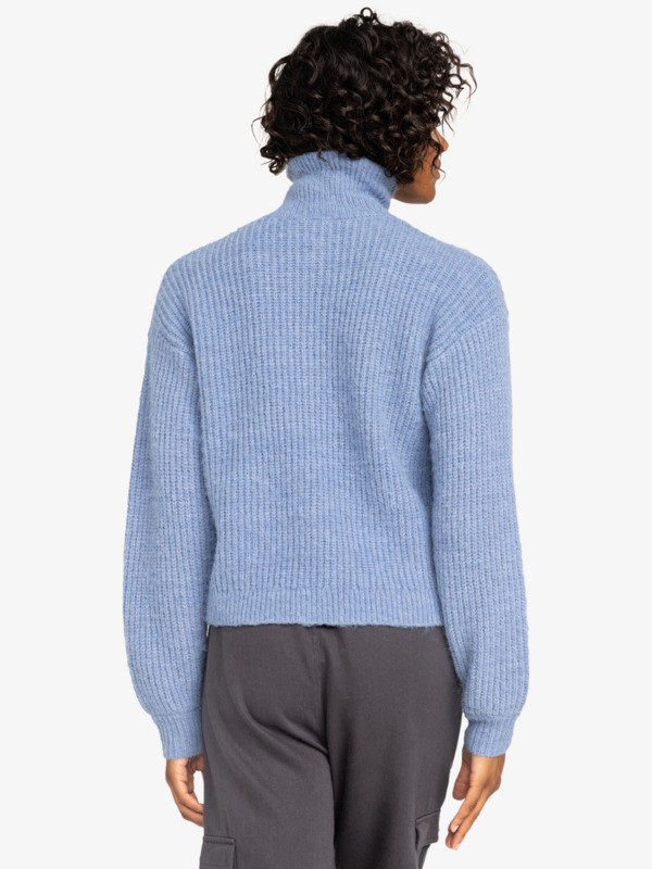 4 Medina Streets - Pullover con mezza cerniera da Donna Blue ERJSW03624 Roxy