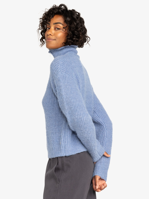 1 Medina Streets - Pullover mit Halbreißverschluss für Frauen Blau ERJSW03624 Roxy