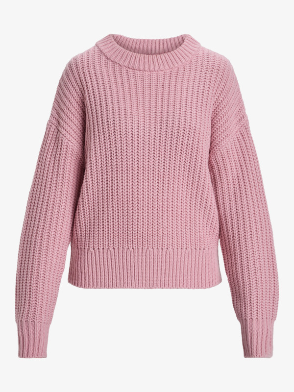 5 Coming Home - Crew Neck Sweater for Women Pink ERJSW03649 Roxy