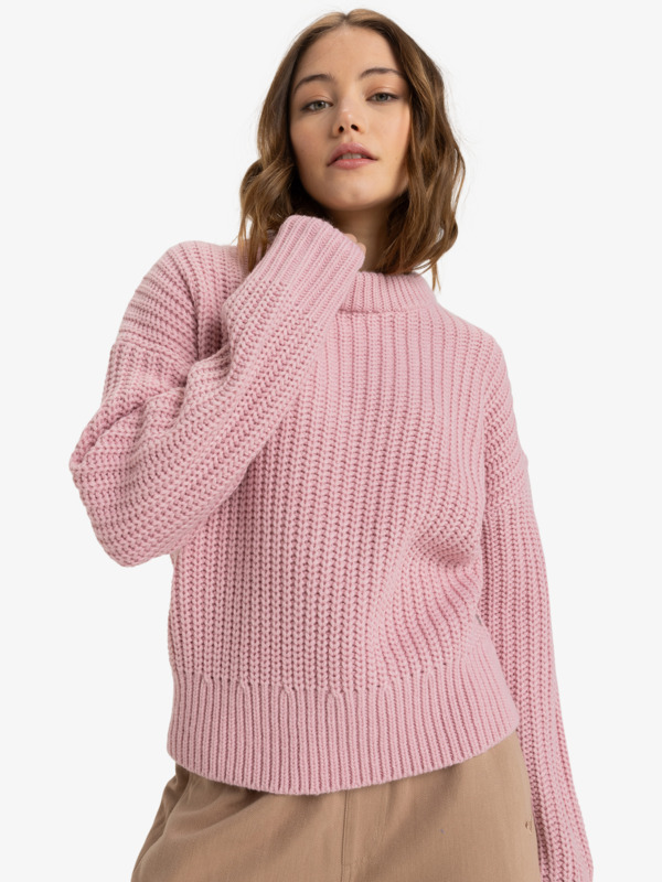 0 Coming Home - Crew Neck Sweater for Women Pink ERJSW03649 Roxy