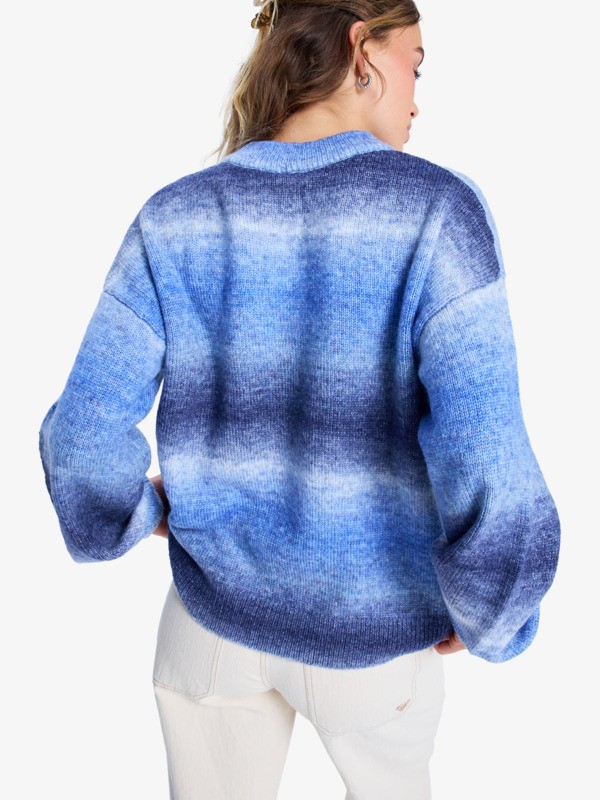 4 Love Again - Pull à col rond pour Femme Bleu ERJSW03672 Roxy