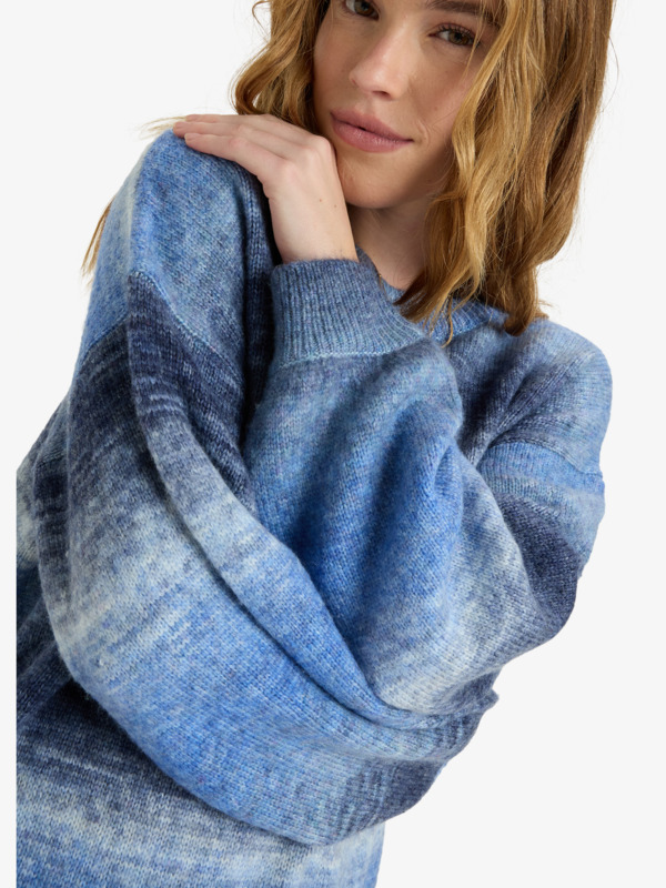 5 Love Again - Pull à col rond pour Femme Bleu ERJSW03672 Roxy