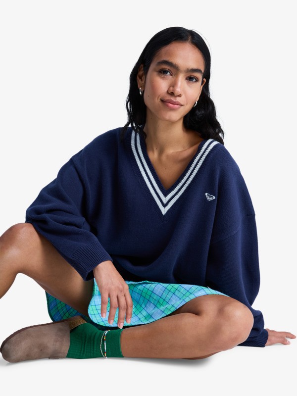 6 Surf School - Pull pour Femme Bleu ERJSW03690 Roxy