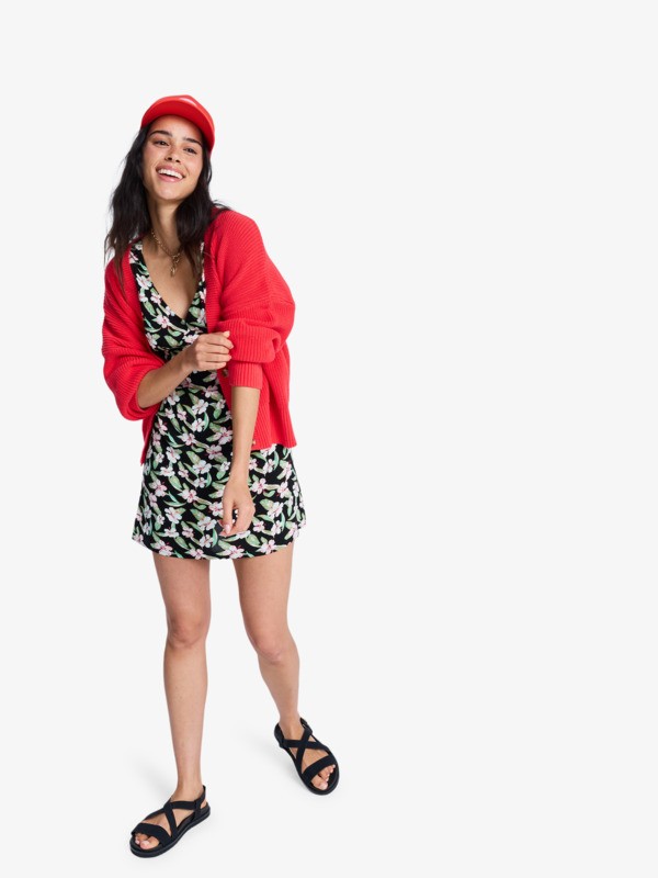 2 Cosmic Coast - Cardigan for Women Red ERJSW03698 Roxy