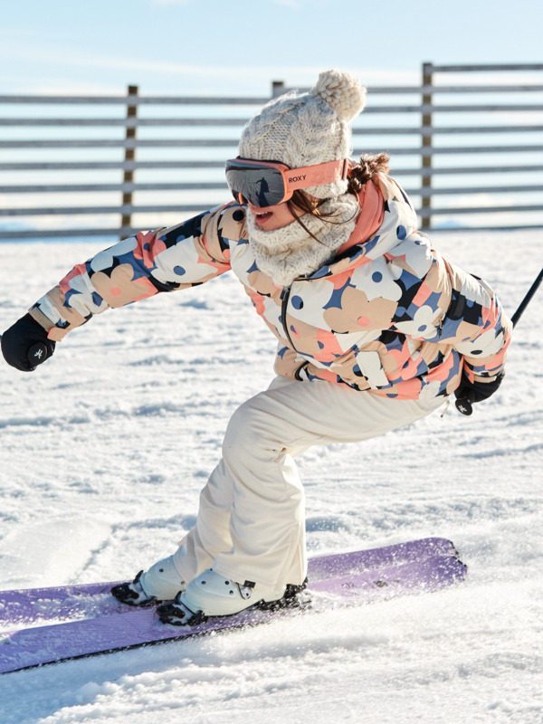 2 Popscreen Color Luxe - Snowboardbrille für Frauen Rosa ERJTG03220 Roxy