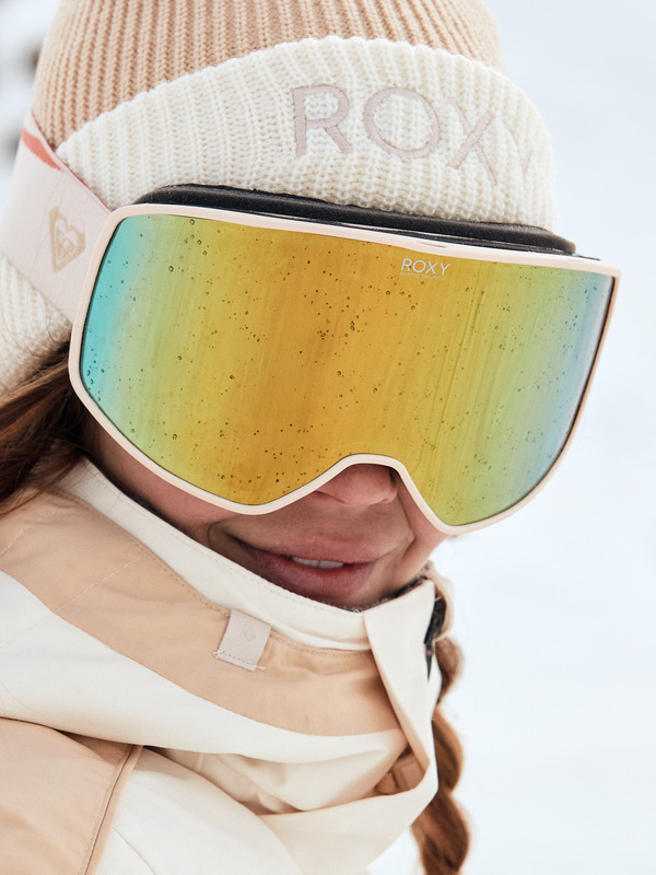 2 Storm Peak Chic - Óculos de snowboard para Mulher Beige ERJTG03223 Roxy