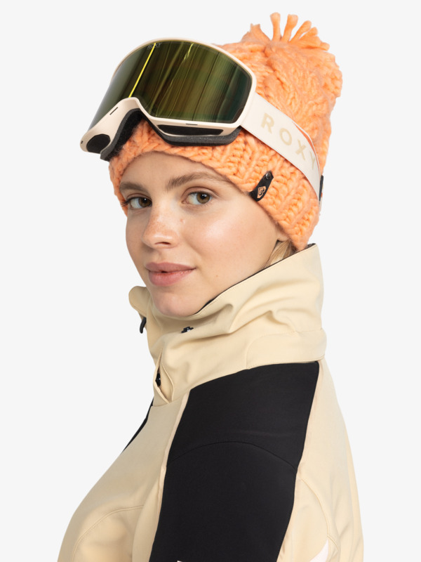 5 Storm Peak Chic - Snowboardbrille für Frauen Beige ERJTG03223 Roxy