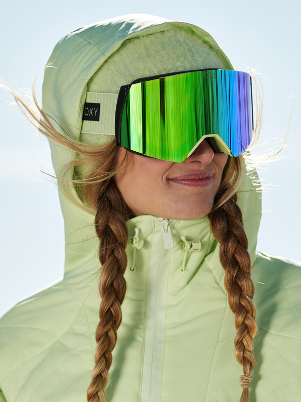 0 Wildlove - Snowboard Bril voor Dames Green ERJTG03230 Roxy