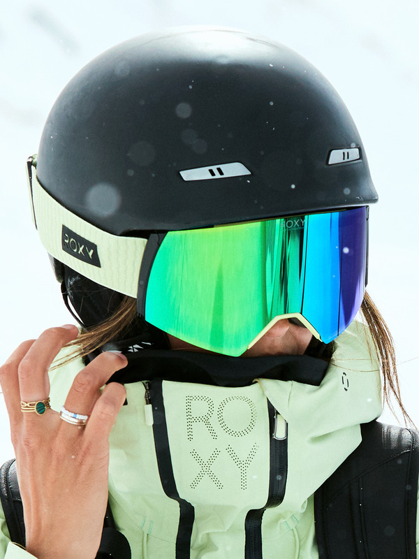 4 Wildlove - Masque de snowboard pour Femme Vert ERJTG03230 Roxy