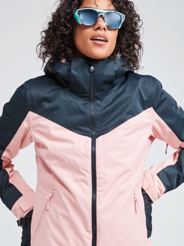 3 Free Jet Block - Technical Snow Jacket for Women Pink ERJTJ03362 Roxy