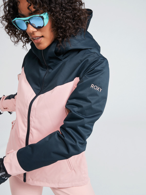 0 Free Jet Block - Technical Snow Jacket for Women Pink ERJTJ03362 Roxy