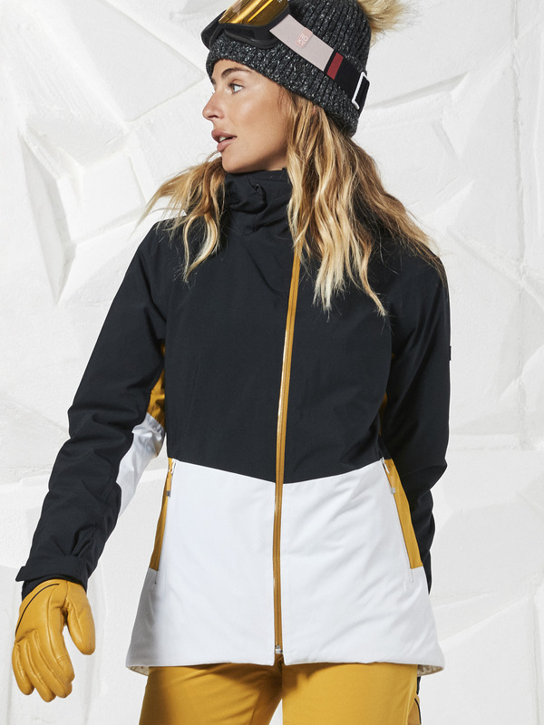 Roxy yellow ski jacket sale