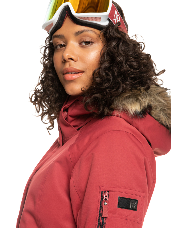 8 Meade - Veste de snow isolante pour Femme Rouge ERJTJ03367 Roxy