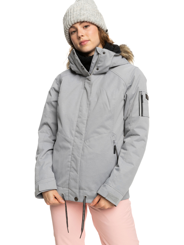 0 Meade - Isolierte Schneejacke für Frauen Grau ERJTJ03367 Roxy