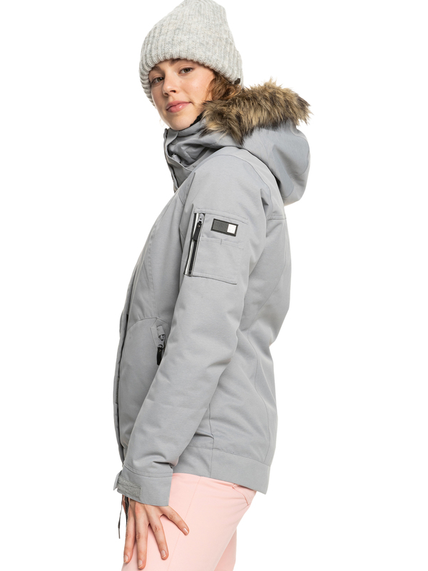 1 Meade - Isolierte Schneejacke für Frauen Grau ERJTJ03367 Roxy