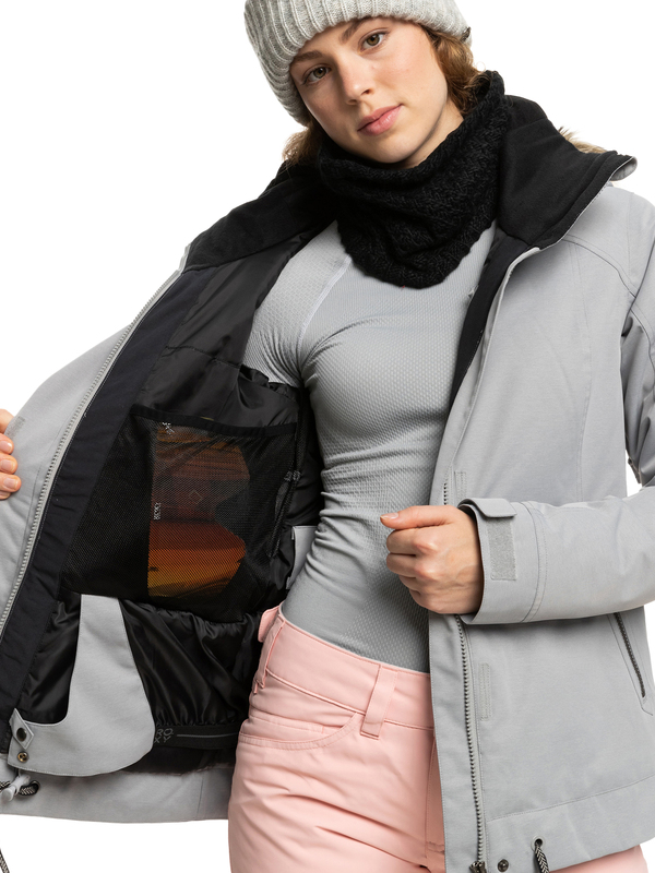 4 Meade - Isolierte Schneejacke für Frauen Grau ERJTJ03367 Roxy