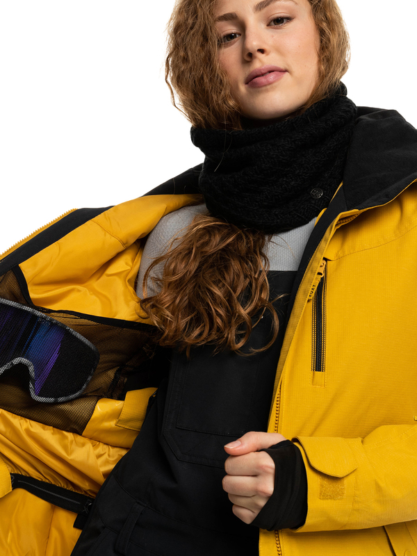 4 Presence Parka - Chaqueta snow con aislante para Mujer Amarillo ERJTJ03372 Roxy