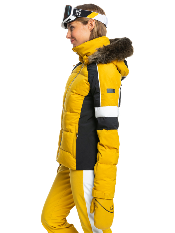 Roxy yellow ski jacket sale