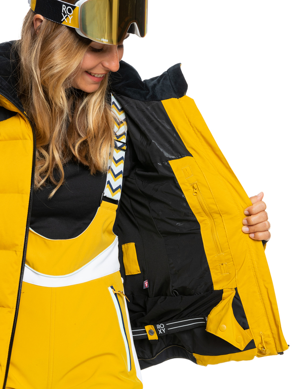 Roxy yellow ski jacket sale