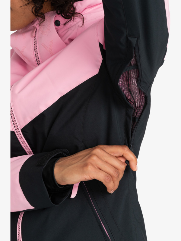 5 Free Jet Block - Technical Snow Jacket for Women Pink ERJTJ03430 Roxy