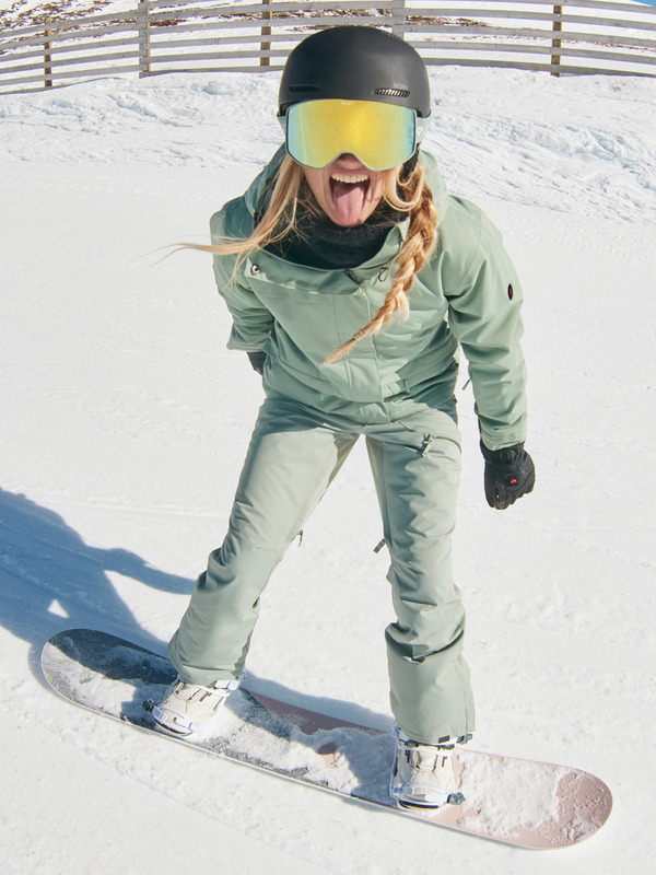 5 Illumine Warmlink - Snowboardjack voor Dames Green ERJTJ03462 Roxy