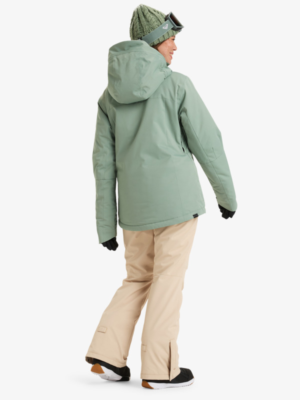 10 Illumine Warmlink - Snowboardjack voor Dames Green ERJTJ03462 Roxy