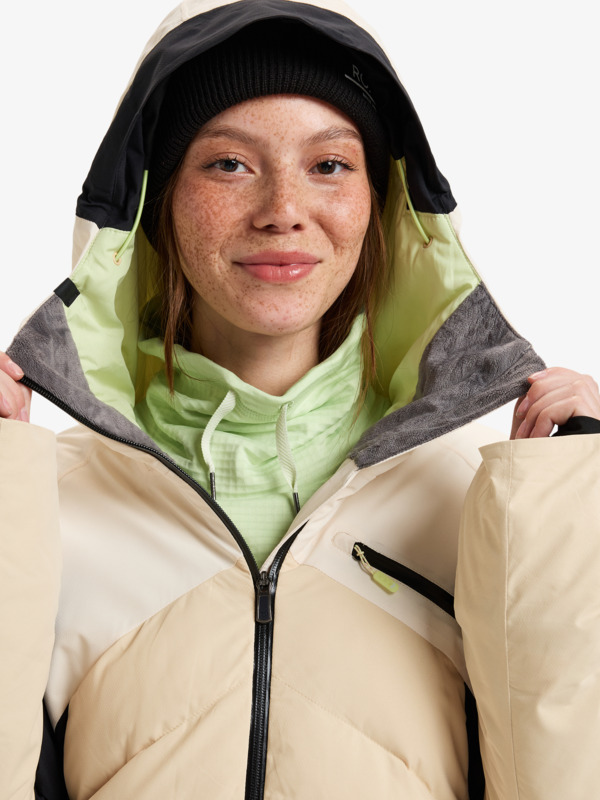 7 Luna Frost - Giacca da Snowboard da Donna Beige ERJTJ03464 Roxy