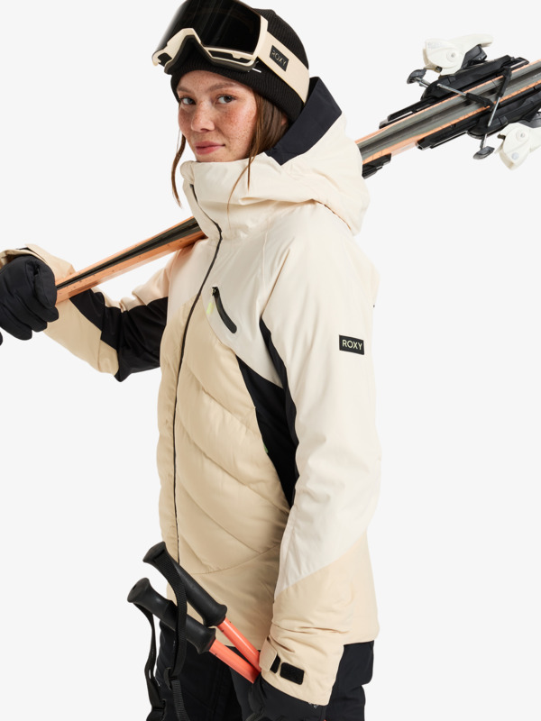 3 Luna Frost - Giacca da Snowboard da Donna Beige ERJTJ03464 Roxy