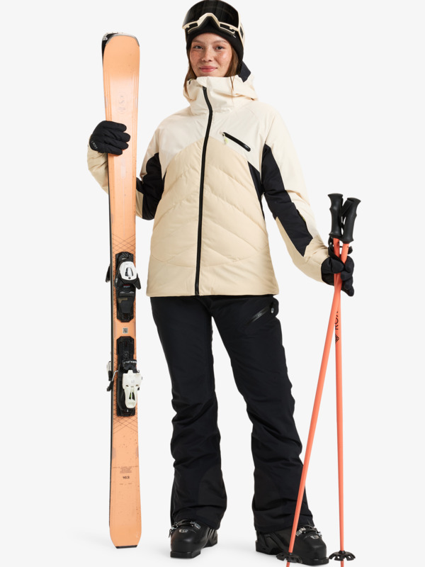 4 Luna Frost - Giacca da Snowboard da Donna Beige ERJTJ03464 Roxy