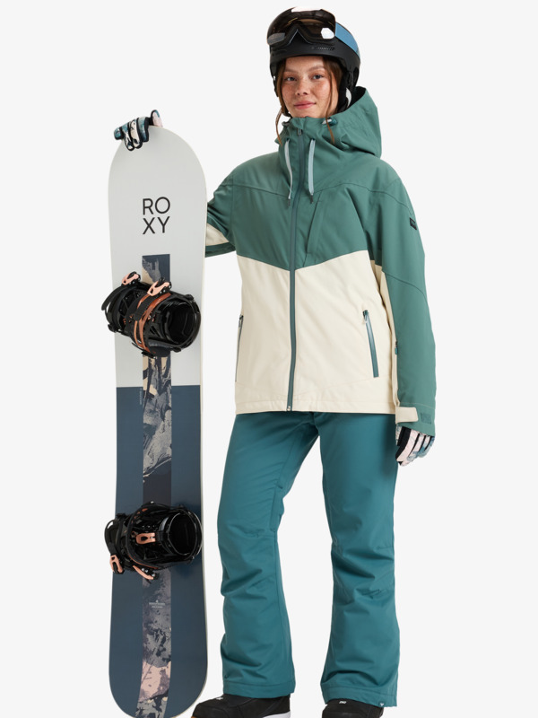 2 Winter Haven - Giacca da Snowboard da Donna Blue ERJTJ03465 Roxy