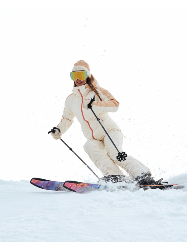 5 Snowblizzard - Snowboardjack voor Dames Beige ERJTJ03466 Roxy