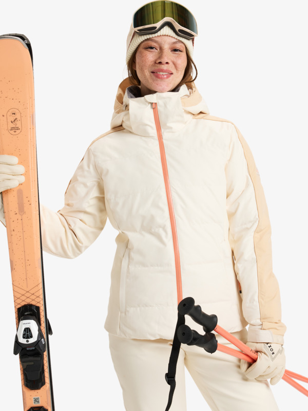 6 Snowblizzard - Schneejacke für Frauen Beige ERJTJ03466 Roxy