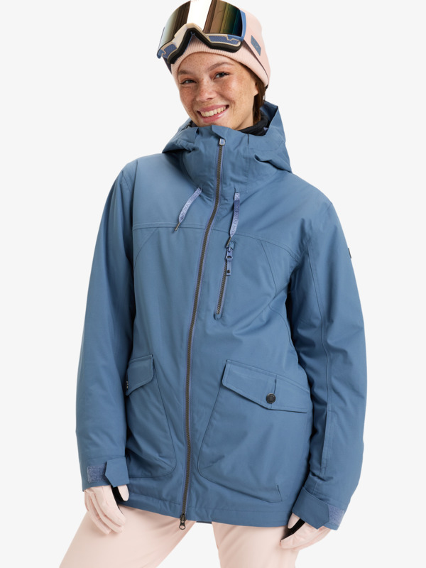 0 Stated - Snow Jacket for Women Blue ERJTJ03467 Roxy