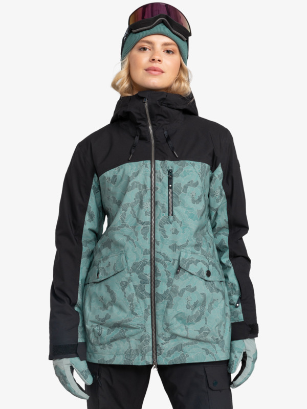 5 Stated - Giacca da Snowboard da Donna Green ERJTJ03467 Roxy