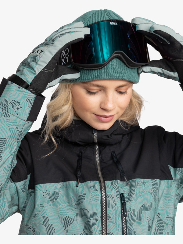 7 Stated - Snow Jacket for Women Green ERJTJ03467 Roxy