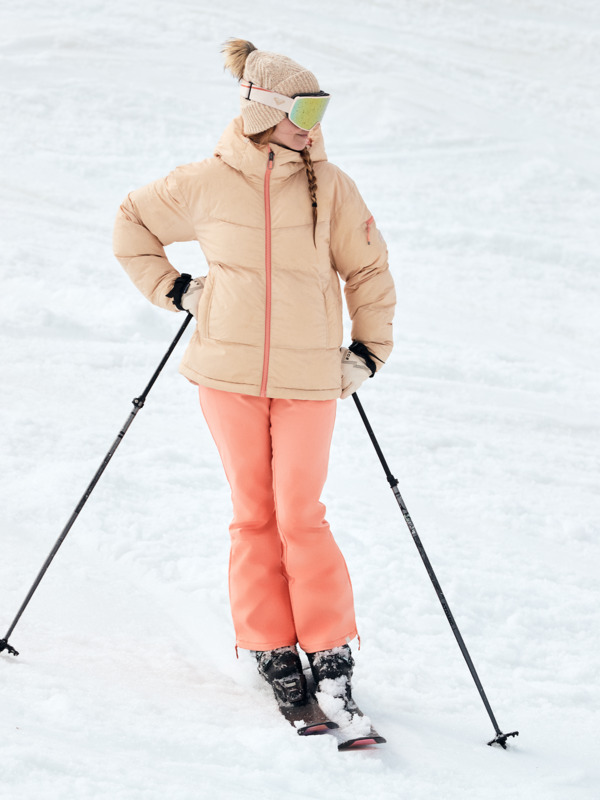 4 Alofted - Snowboardjack voor Dames Beige ERJTJ03470 Roxy