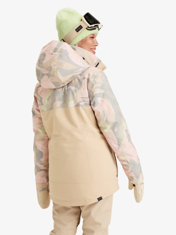 3 Dawnrae - Giacca da Snowboard da Donna Beige ERJTJ03471 Roxy