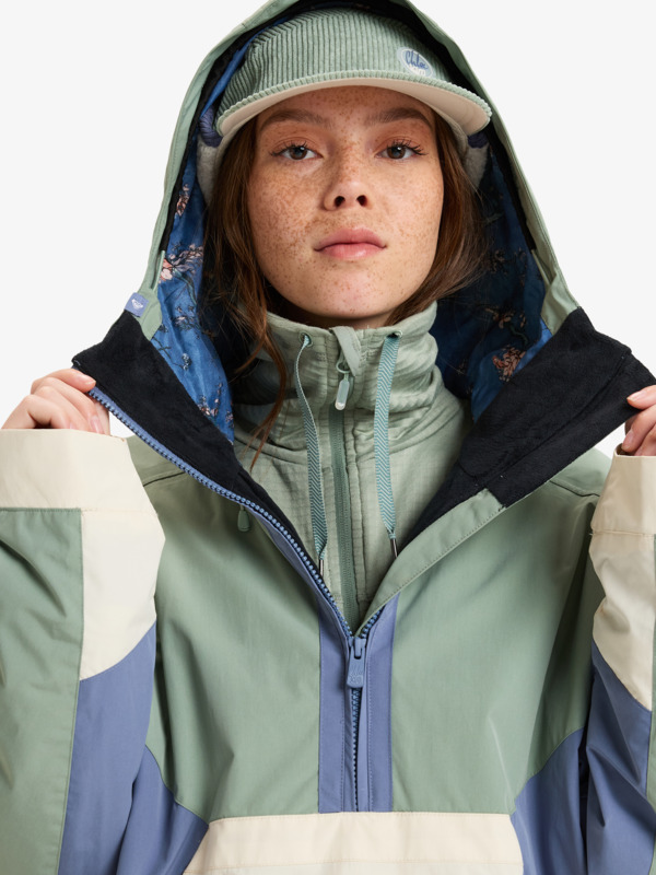 7 Chloe Kim - Schneejacke für Frauen Grün ERJTJ03476 Roxy