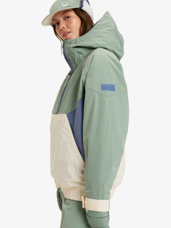 3 Chloe Kim - Snowboardjack voor Dames Green ERJTJ03476 Roxy