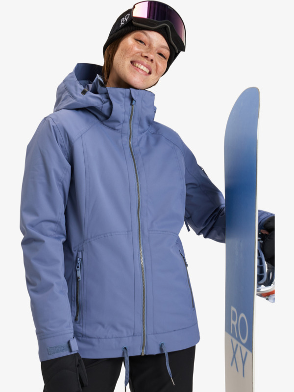 0 Meade - Snowboardjack voor Dames Blue ERJTJ03477 Roxy