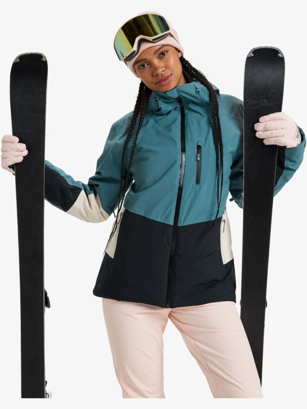 0 Peakside - Giacca da Snowboard da Donna Blue ERJTJ03478 Roxy