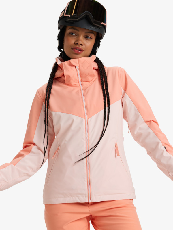 0 Free Jet - Snow Jacket for Women Pink ERJTJ03480 Roxy