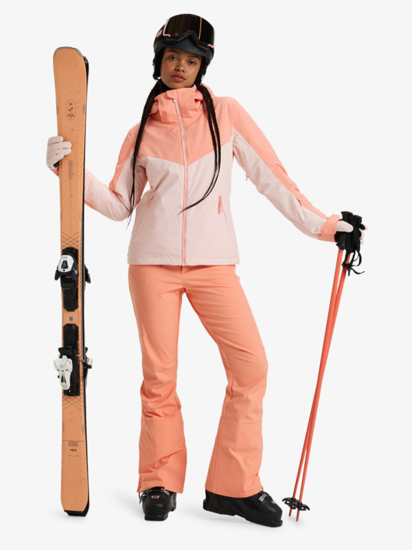 2 Free Jet - Giacca da Snowboard da Donna Pink ERJTJ03480 Roxy