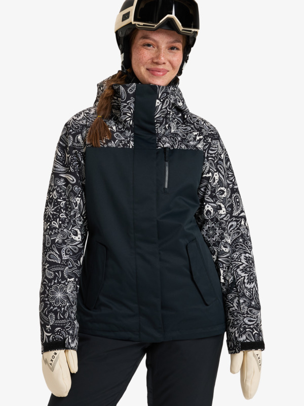 0 Roxy Jetty - Giacca da Snowboard da Donna Black ERJTJ03482 Roxy